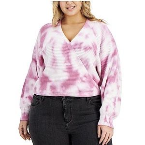 NWT INC INTERNATIONAL CONCEPTS TIE-DYE WRAP SWEATER IRENE TIEDYE - M